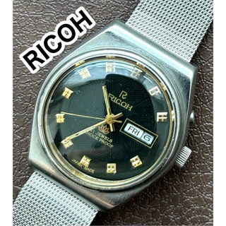 RICOH - ヴィンテージ 腕時計 RICOH メンズ 機械式 自動巻き リコー