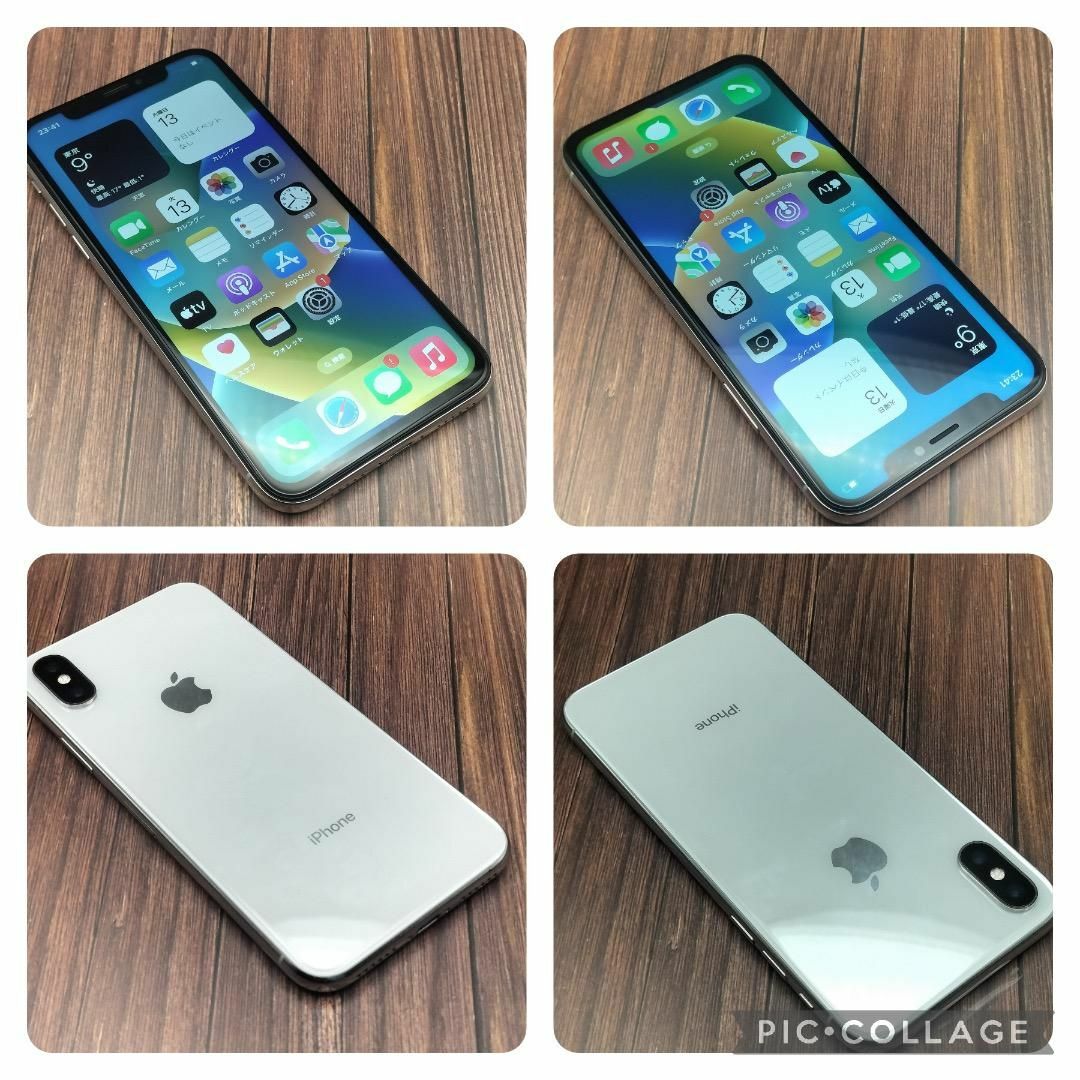 iPhone(アイフォーン)のiPhone X Silver 256GB　液晶大容量バッテリー新品 スマホ/家電/カメラのスマートフォン/携帯電話(スマートフォン本体)の商品写真