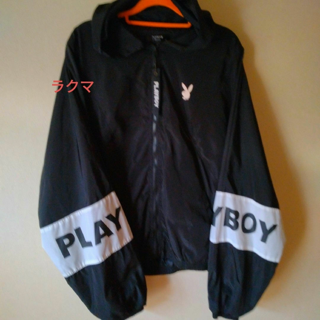 PLAYBOY(プレイボーイ)の激レア PLAYBOY トップス アウター ナイロンジャケットオーバーサイズ メンズのジャケット/アウター(ナイロンジャケット)の商品写真