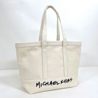 マイケルコース(Michael Kors)の【MICHAEL KORS】マイケルコース トートバッグ キャンバス ナチュラル×ブラックロゴ 30S1G01T7C /kt10048kw(トートバッグ)