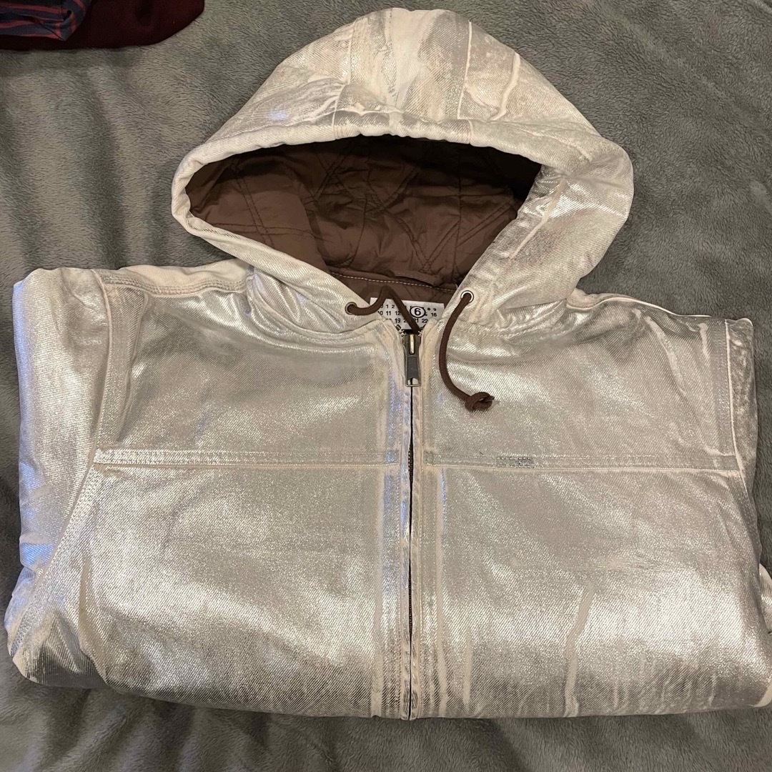 HoodedWoSupreme MM6 Foil Hooded Work Jacket