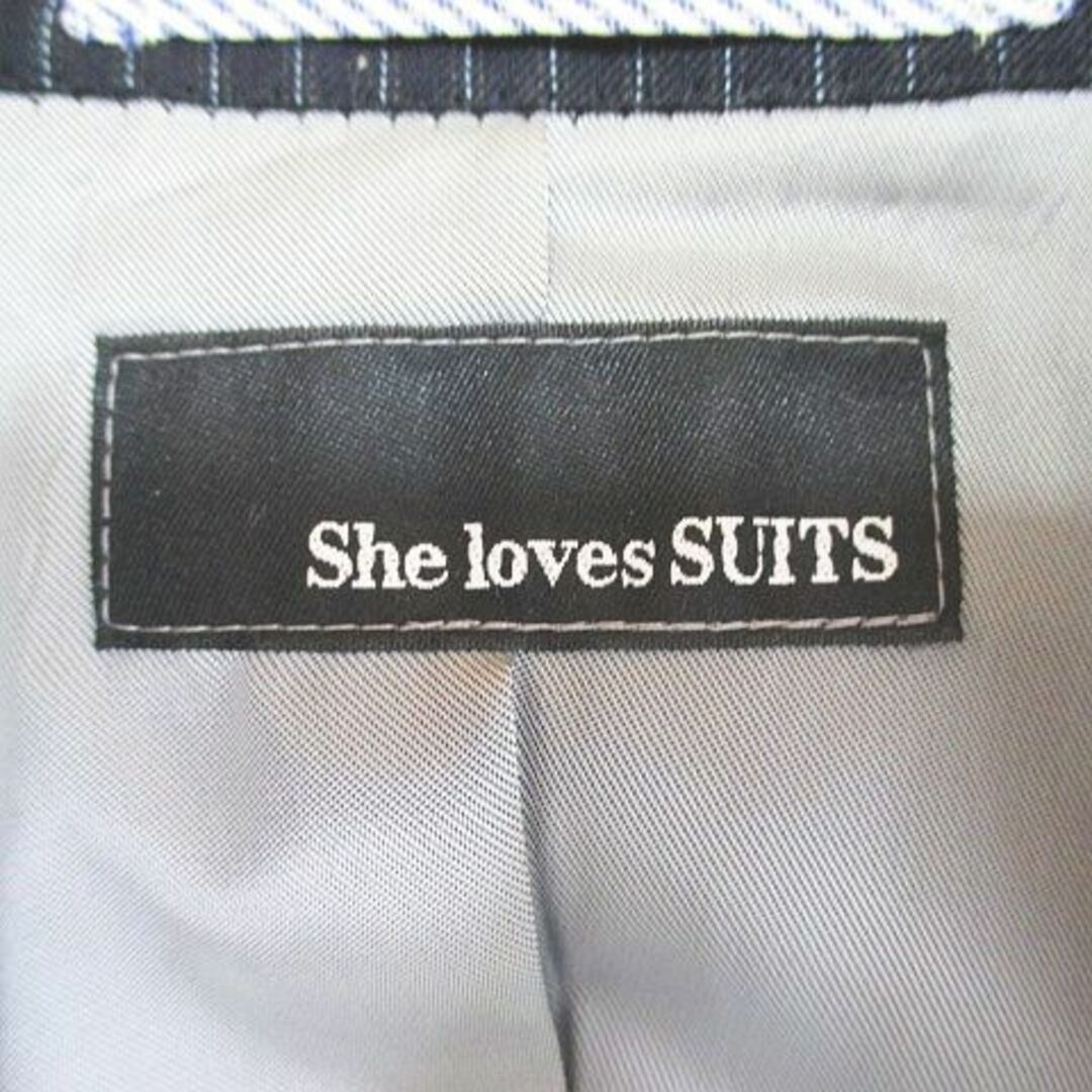 other(アザー)のシーラブズスーツ She loves SUITS テーラードジャケット 紺 毛 レディースのジャケット/アウター(その他)の商品写真