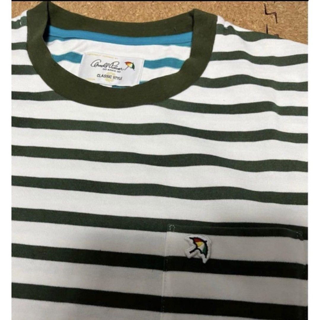 Arnold Palmer(アーノルドパーマー)の新品未使用　アーノルドパーマータイムレス　ビッグシルエット　ボーダーTシャツ メンズのトップス(Tシャツ/カットソー(半袖/袖なし))の商品写真