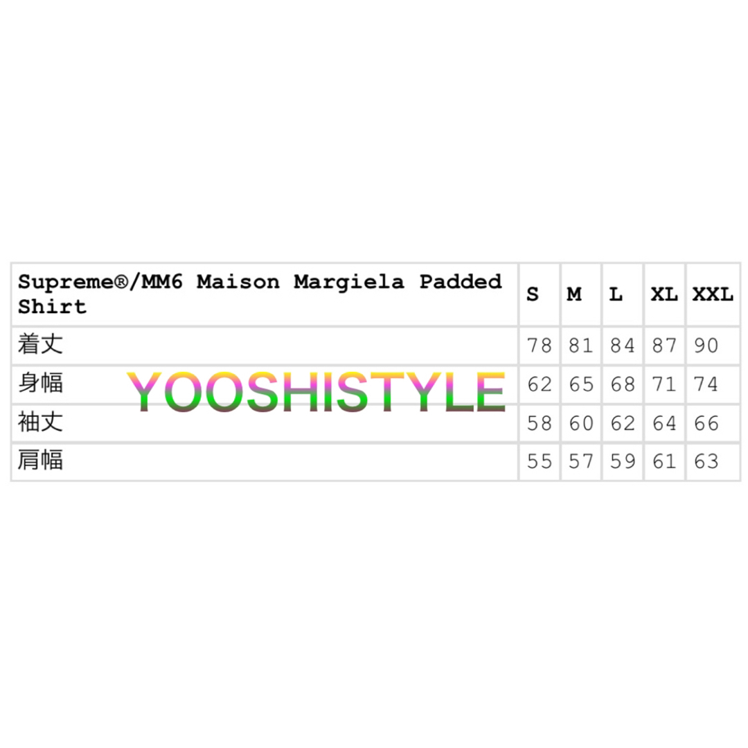Supreme - Supreme Maison Margiela Padded Shirtの通販 by Supreme - Supreme Maison Margiela Padded Shirtの通販 by