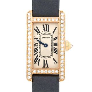 カルティエ(Cartier)のカルティエ タンクアメリカンSM PG/クロスD WB707931 PG･RG クォーツ(腕時計)