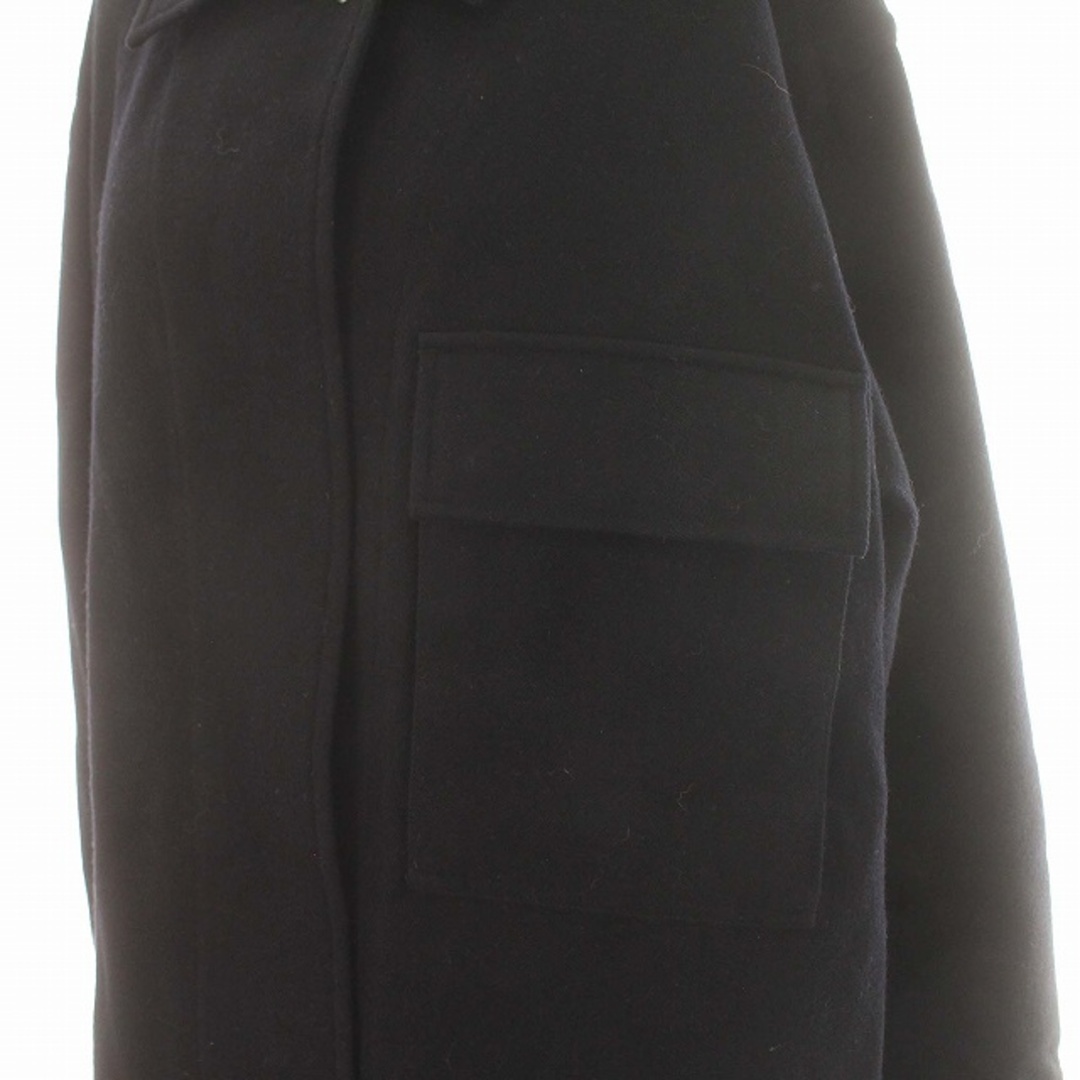 マーガレットハウエル MHL. 23AW ウール シャツジャケット 1 S 黒 レディースのジャケット/アウター(ブルゾン)の商品写真