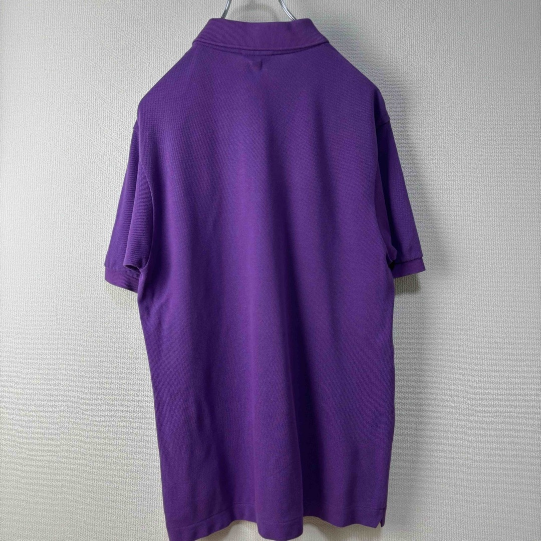 LACOSTE(ラコステ)のLACOSTE ラコステ　ポロシャツ　半袖　パープル　紫　サイズ3 S M　古着 メンズのトップス(ポロシャツ)の商品写真