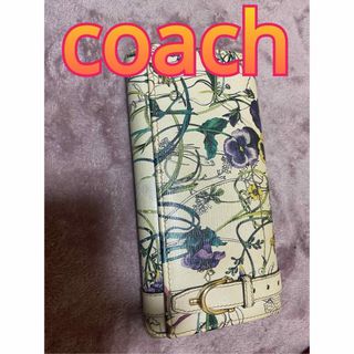 コーチ(COACH)のcoach長財布　花柄(長財布)