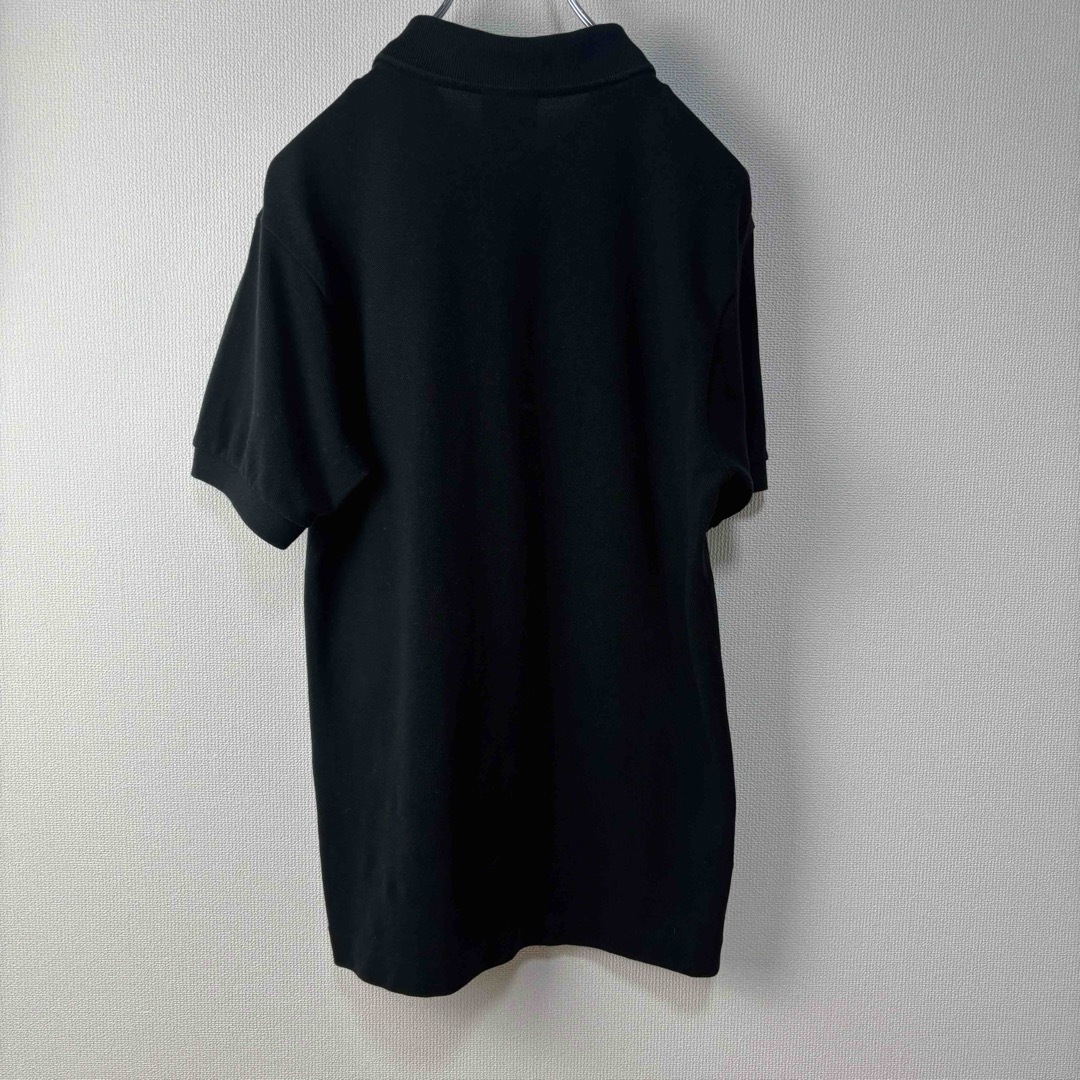 LACOSTE(ラコステ)のLACOSTE ラコステ　ポロシャツ　ブラック　半袖　サイズ2 XS S古着 メンズのトップス(ポロシャツ)の商品写真