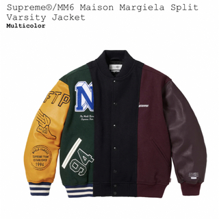 シュプリーム(Supreme)のMaison Margiela Split Varsity Jacket S(スタジャン)