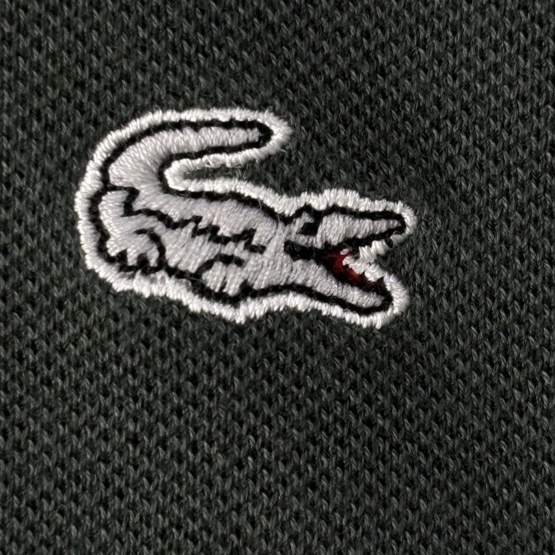 LACOSTE(ラコステ)のLACOSTE ラコステ　ポロシャツ　半袖　カーキ　サイズ2 XS S古着 メンズのトップス(ポロシャツ)の商品写真