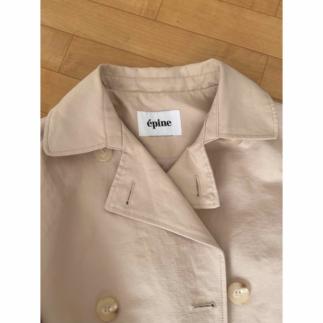 épine(エピヌ)のepine arm volume mini trench coat レディースのジャケット/アウター(トレンチコート)の商品写真