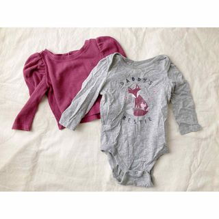 ベビーギャップ(babyGAP)のgap gap baby ギャップ　ベビー　ベビー服　70長袖ロンパース 子供服(ロンパース)