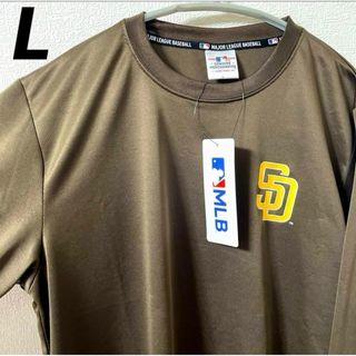 メジャーリーグベースボール(MLB)のMLB サンディエゴ・パドレス　ロンＴ シャツ メッシュ素材　ダルビッシュ　L(Tシャツ/カットソー(七分/長袖))