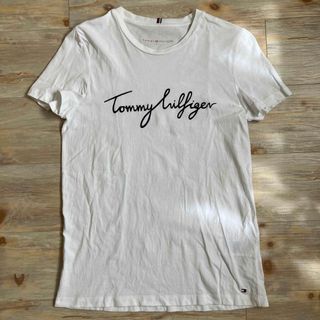 トミーヒルフィガー(TOMMY HILFIGER)のトミーヒルフィガー　半袖白ホワイトTシャツ　男女兼用ユニセックス(Tシャツ/カットソー(半袖/袖なし))