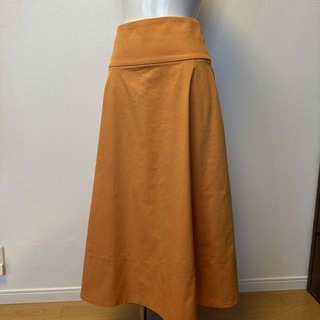 ROPE オレンジフレアスカート　サイズ36(ロングスカート)