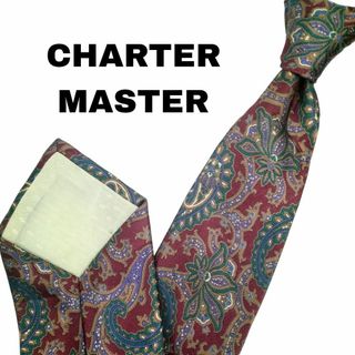 USA製 CHARTER MASTER ネクタイ ペイズリー柄 総柄u46①(ネクタイ)