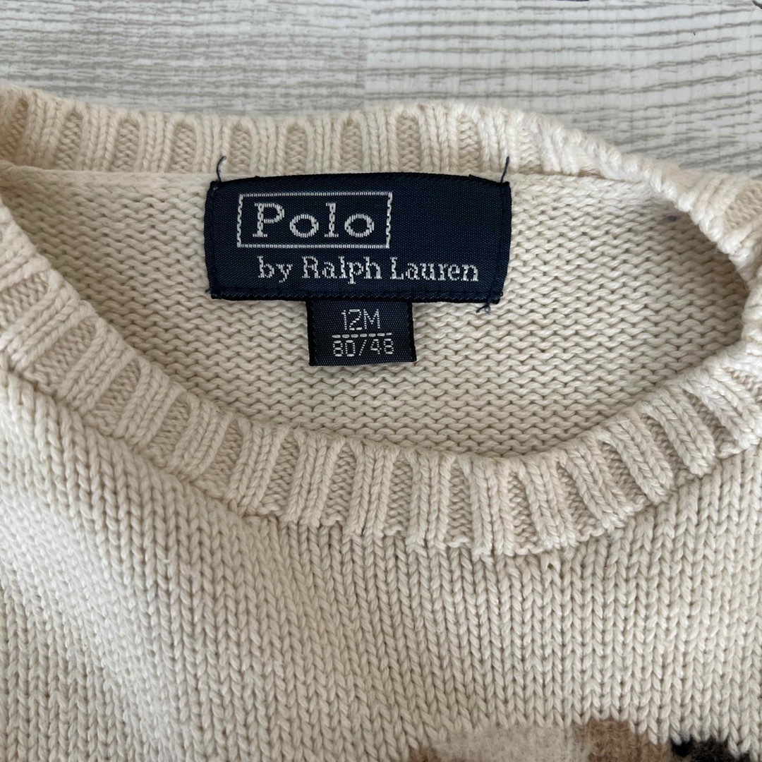 POLO RALPH LAUREN(ポロラルフローレン)のRALPH LAUREN ラルフローレン トップス 犬  80サイズ キッズ/ベビー/マタニティのベビー服(~85cm)(ニット/セーター)の商品写真