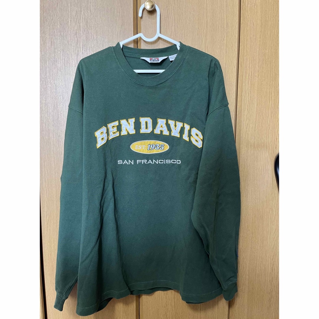 BEN DAVIS(ベンデイビス)のロンT  BEN DAVIS  グリーン メンズのトップス(Tシャツ/カットソー(七分/長袖))の商品写真