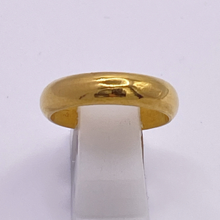 極美品　純金　K24　甲丸　指輪　リング　7.5ｇ　13号　4.6mm