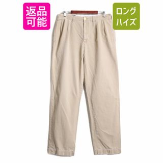 ラルフローレン(Ralph Lauren)の90s ポロ ラルフローレン コットン チノ パンツ メンズ 34 34 90年代 オールド チノパン ストレート スラックス ポロチノ 2タック ベージュ(チノパン)