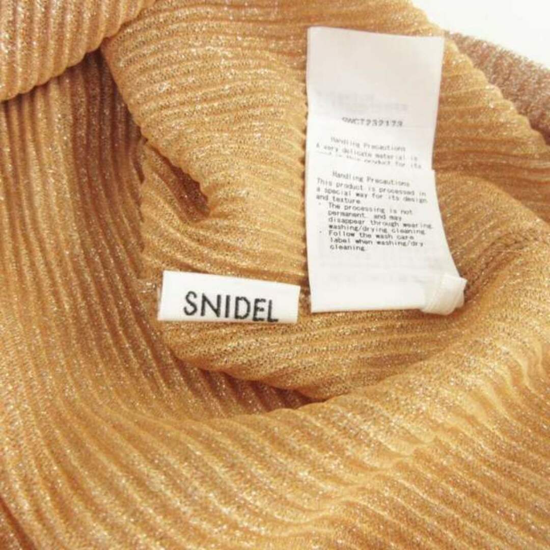 SNIDEL(スナイデル)のスナイデル 美品 23SS ラメカットハイネック トップス ニットカットソー F レディースのトップス(カットソー(半袖/袖なし))の商品写真