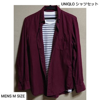 ユニクロ(UNIQLO)のユニクロ UNIQLO メンズ シャツセット Mサイズ(シャツ)