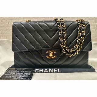 CHANEL - 美品　CHANEL Vステッチ　ダブルフラップ マトラッセ ショルダーバッグ