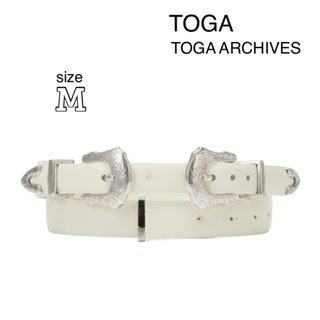 新品 定価2.5万円 TOGA Double buckle belt サイズM