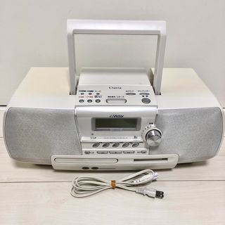 JVC RC-A1-W クラビア CD-MDポータブルシステム ホワイト