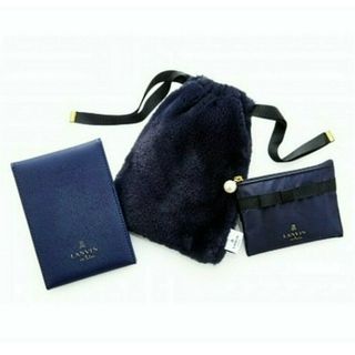 ランバンオンブルー(LANVIN en Bleu)の新品未使用 ランバンオンブルー 超スペシャル 3点セット ミラー ポーチ 付録(ファッション)