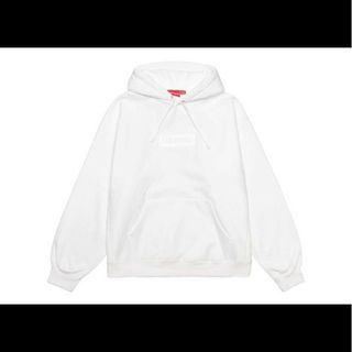 Supreme Box Logo Hooded Sweatshirt White(パーカー)