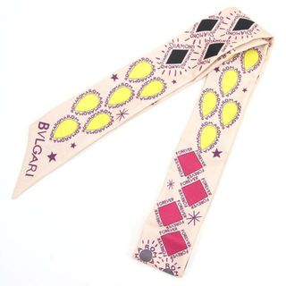 ブルガリ(BVLGARI)の ブルガリ スカーフ セルペンティ ピンク シルク100%(バンダナ/スカーフ)