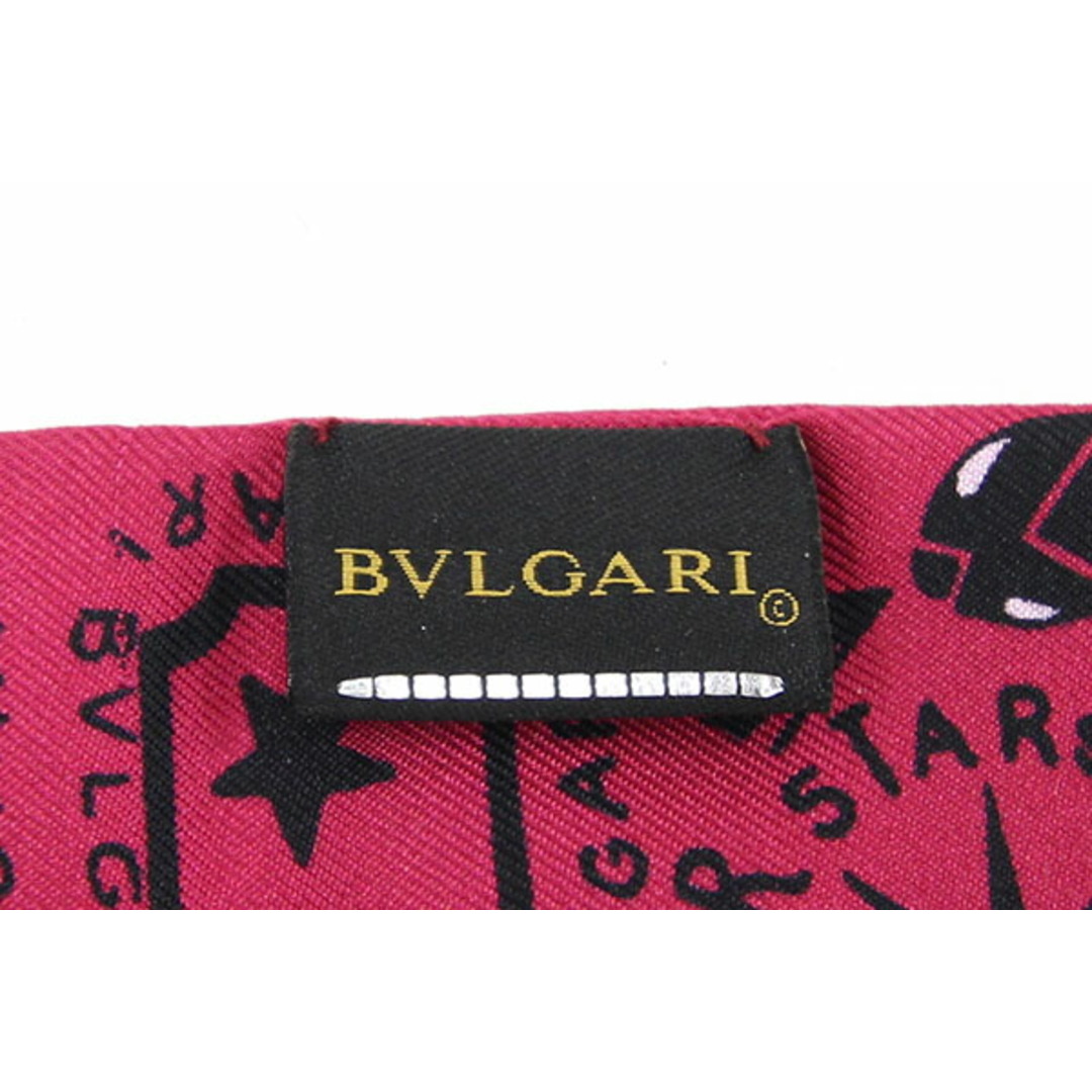 BVLGARI(ブルガリ)の ブルガリ スカーフ セルペンティ ワインレッド シルク レディースのファッション小物(バンダナ/スカーフ)の商品写真