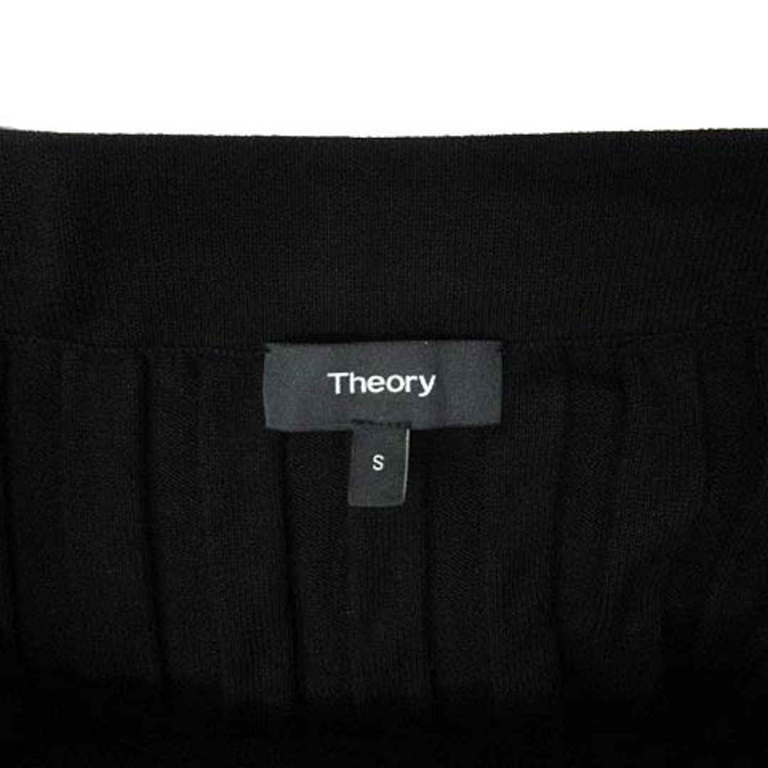 theory(セオリー)のセオリー Theory ワイドリブ ニット ロング スカート 21AW 黒 S レディースのスカート(ロングスカート)の商品写真