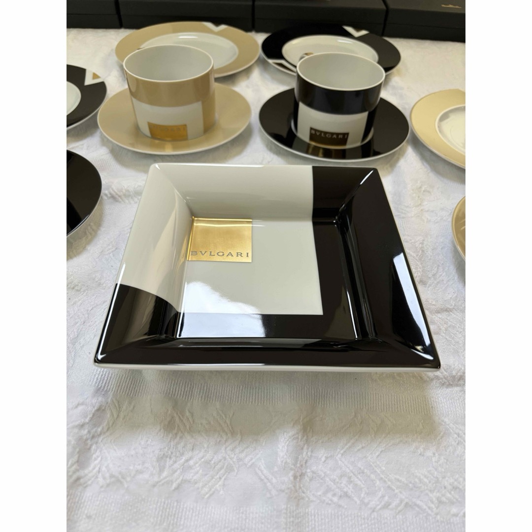 BVLGARI - BVLGARI コーヒーカップ&ソーサー、デザート皿 BVLGARI - BVLGARI コーヒーカップ&ソーサー、デザート皿