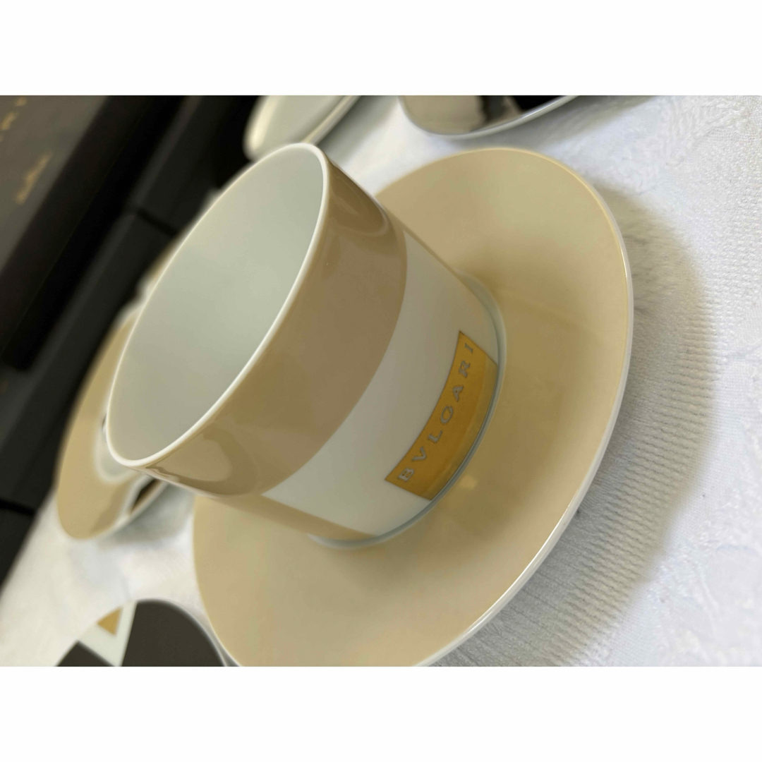 BVLGARI - BVLGARI コーヒーカップ&ソーサー、デザート皿 BVLGARI - BVLGARI コーヒーカップ&ソーサー、デザート皿