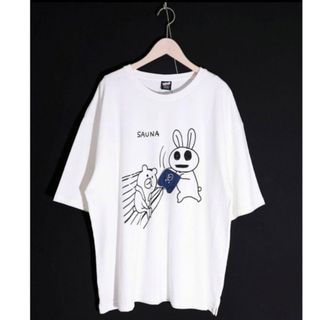 スカラー(ScoLar)のScoLar Parity クマとウサギのサウナでロウリュウ UV&蓄光Tシャツ(Tシャツ(半袖/袖なし))