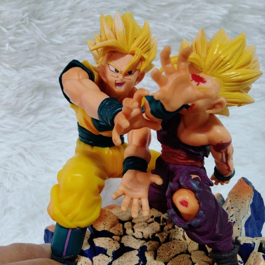 【即日発送】高さ14cm ドラゴンボール 親子かめはめ波 フィギュア エンタメ/ホビーのフィギュア(アニメ/ゲーム)の商品写真