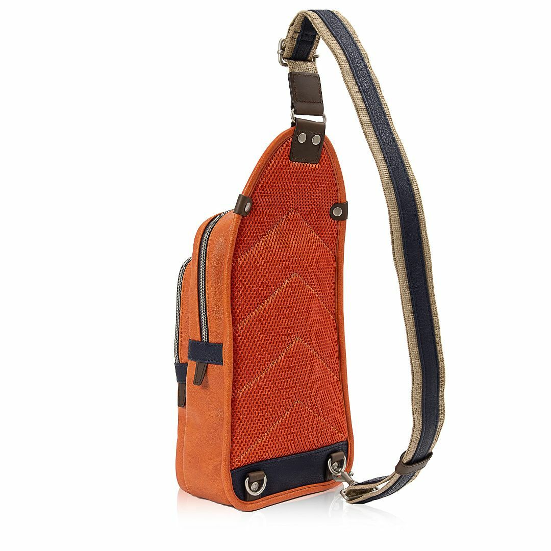 色: オレンジ[ムスタッシュ] ボディバッグ・ワンショルダー YVQ5985 メンズのバッグ(その他)の商品写真