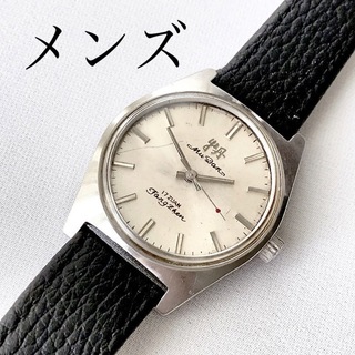 稀少　Mu Dan (牡丹）中国製17石メンズ手巻き腕時計　稼動品　(腕時計(アナログ))