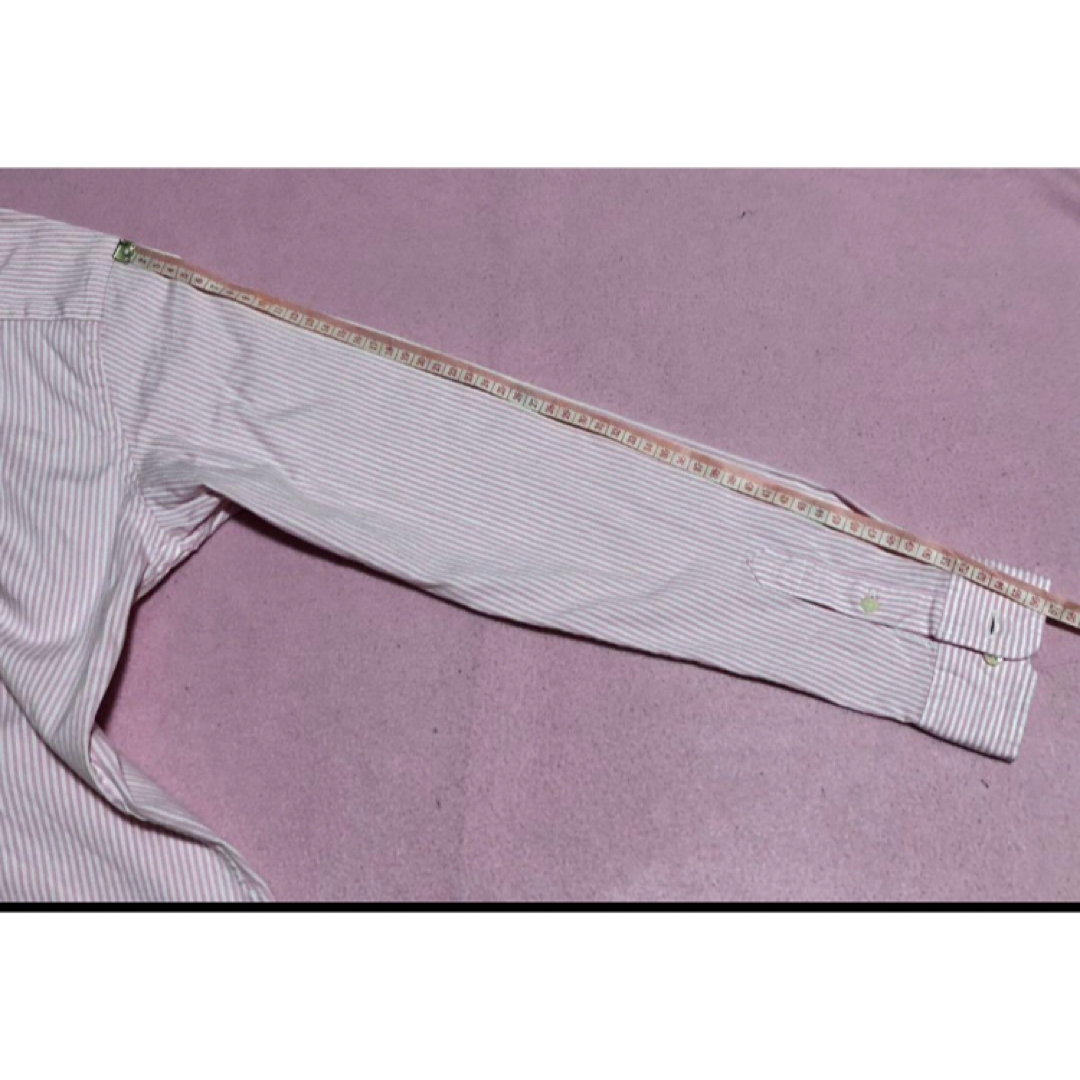 Ralph Lauren(ラルフローレン)のラルフローレン ストライプコットンシャツ ピンク 160 レディースのトップス(シャツ/ブラウス(長袖/七分))の商品写真