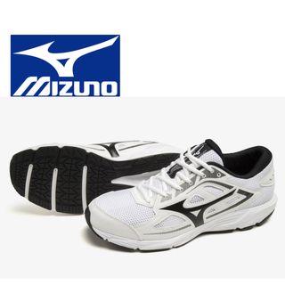 MIZUNO メンズ スニーカー ランニング ホワイト 新品 (スニーカー)