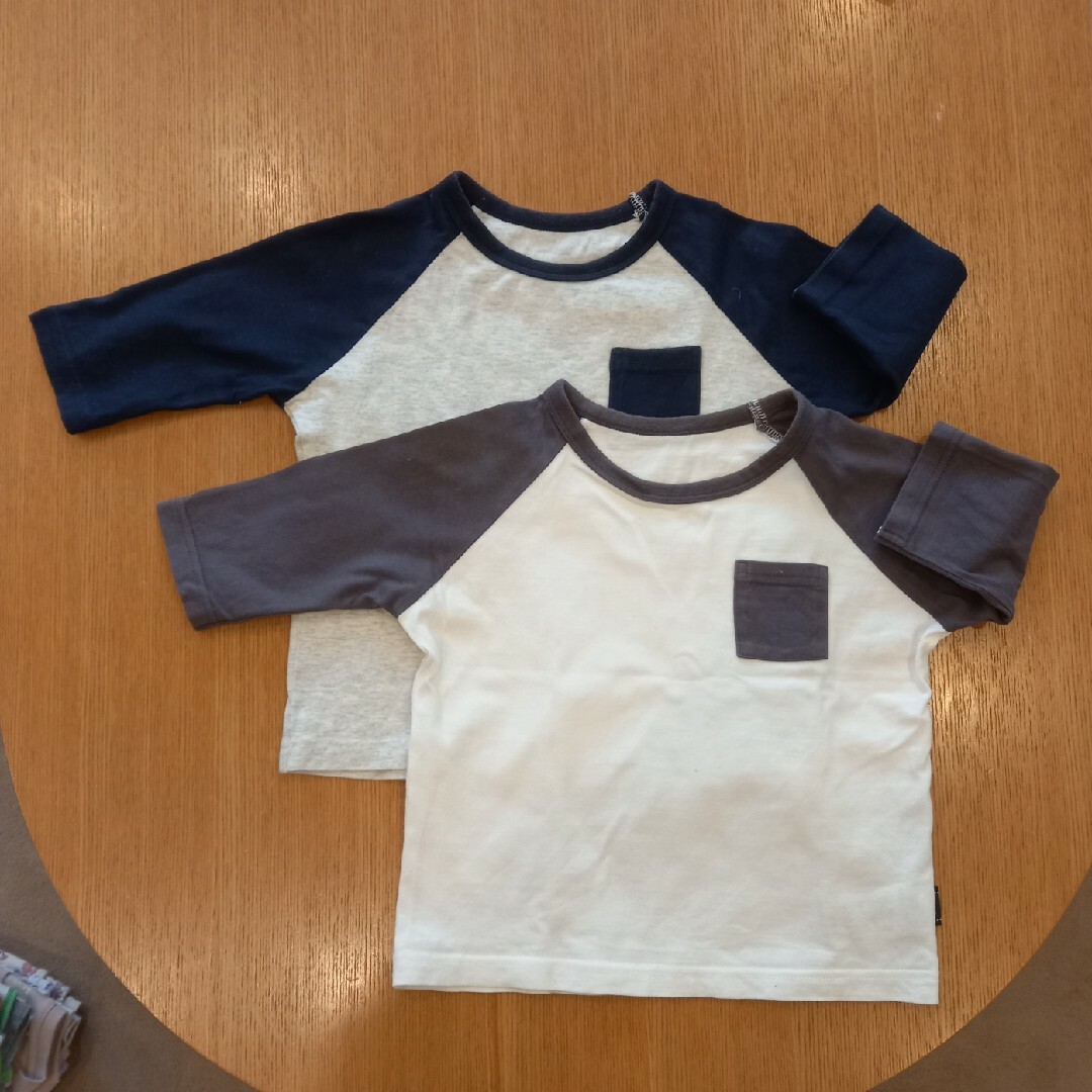 ベルメゾン(ベルメゾン)の100cm　七分袖Tシャツ キッズ/ベビー/マタニティのキッズ服男の子用(90cm~)(Tシャツ/カットソー)の商品写真