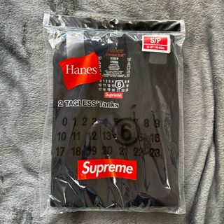 シュプリーム(Supreme)のsupreme mm6 Hanes tagless tanktag black(タンクトップ)