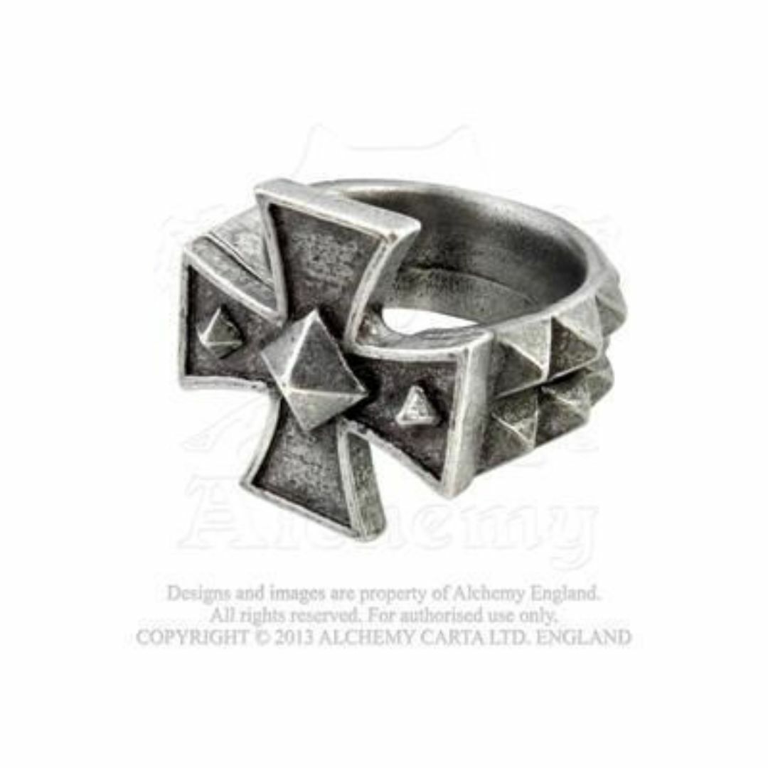 ALCHEMY GOTHIC: Cross of Iron Ring　鉄の十字架 レディースのアクセサリー(リング(指輪))の商品写真