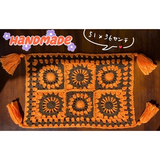 ハンドメイド　昭和レトロポップ風　カラフルマルチカバー(雑貨)