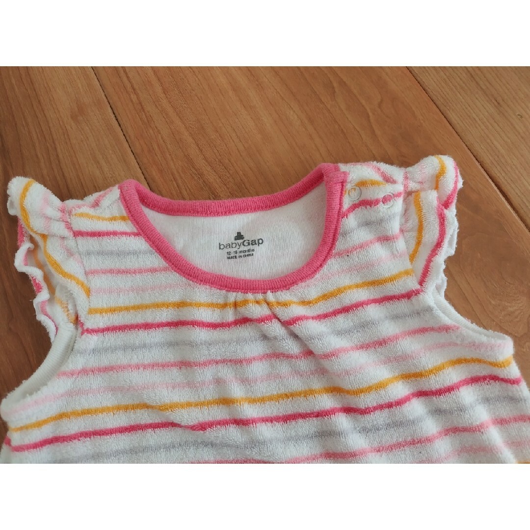 babyGAP(ベビーギャップ)のbaby GAP　ロンパース　ロンパ　Ｔシャツ　トップス　ワンピース　女の子 キッズ/ベビー/マタニティのベビー服(~85cm)(Ｔシャツ)の商品写真