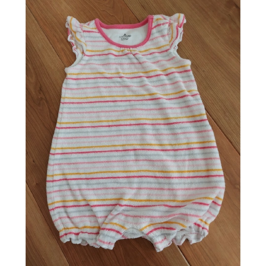 babyGAP(ベビーギャップ)のbaby GAP　ロンパース　ロンパ　Ｔシャツ　トップス　ワンピース　女の子 キッズ/ベビー/マタニティのベビー服(~85cm)(Ｔシャツ)の商品写真