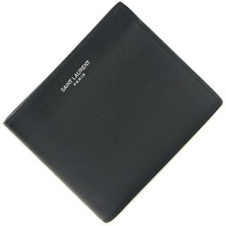 サンローラン(Saint Laurent)の サンローラン 二つ折り財布 396303 ブラック 中古(財布)